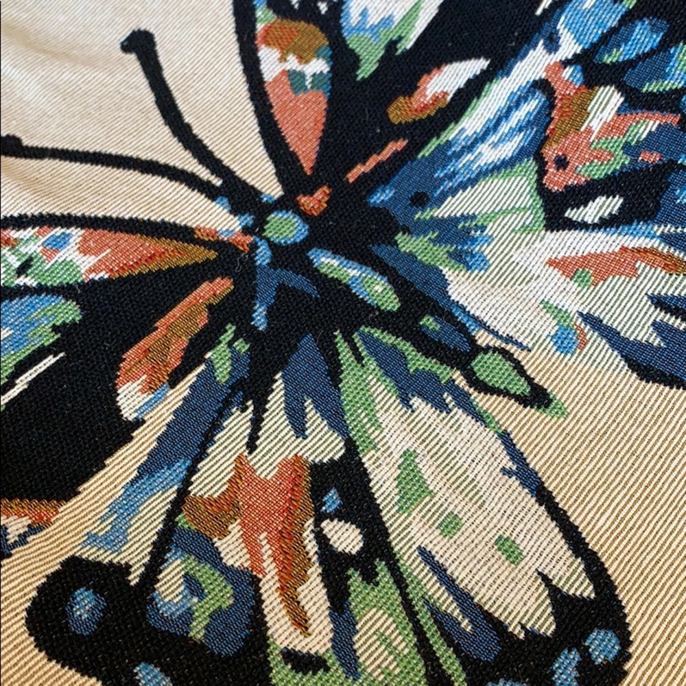 Shoulder bag - book bag - butterfly